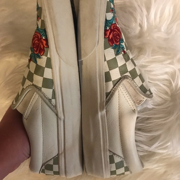 Vans Rose Embroidered Slip On Dx - Picture 9 of 13